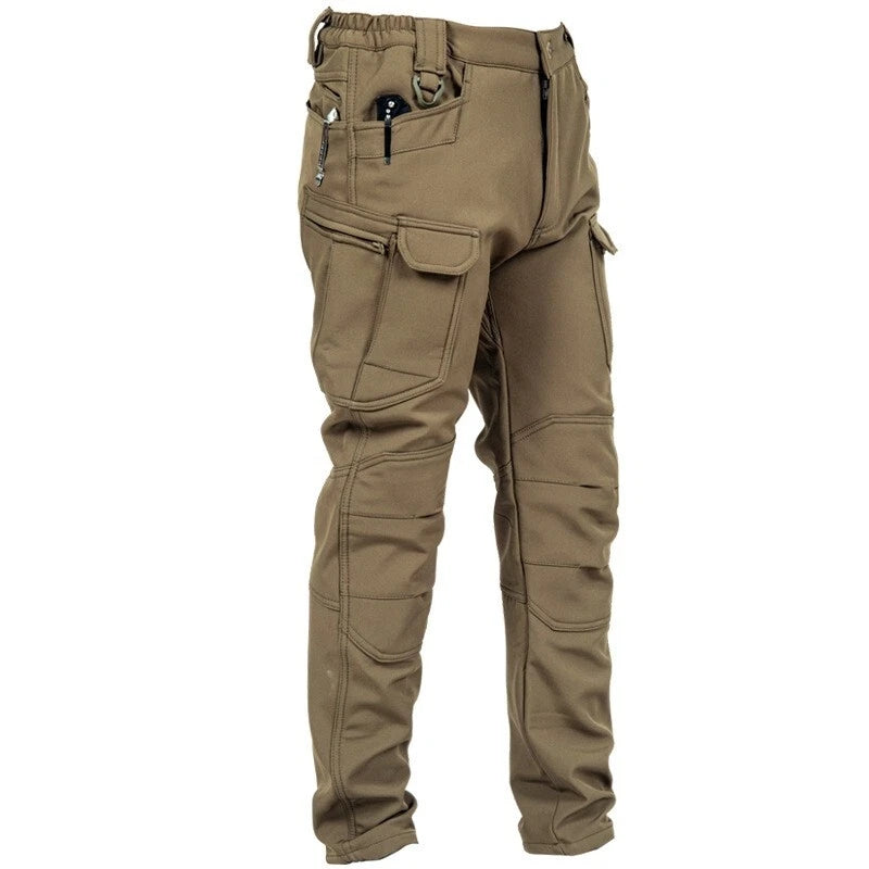 Men Waterproof Warm Fleece Pants for Outdoors