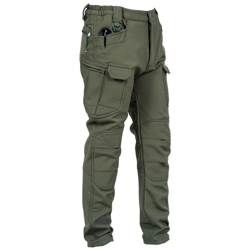 Men Waterproof Warm Fleece Pants for Outdoors